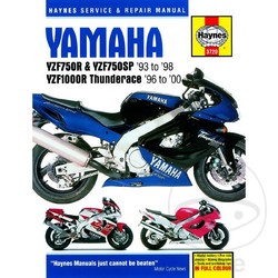 Werkplaatshandboek YAMAHA YZF750R & YZF1000R THUNDERACE 1993 - 200