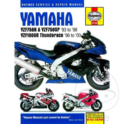 Haynes Werkplaatshandboek YAMAHA YZF750R & YZF1000R THUNDERACE 1993 - 200