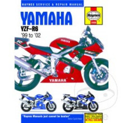 Werkplaatshandboek YAMAHA YZF-R6 1999 - 2002