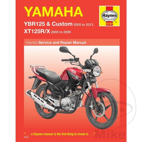 Haynes Manuel de réparation YAMAHA YBR125 & XT125R/X (05-13)