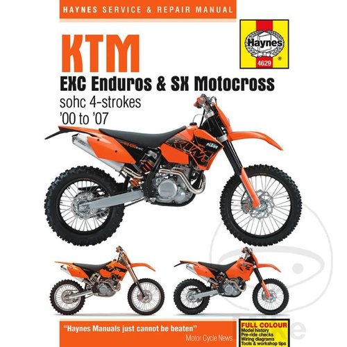 Haynes Reparatur Anleitung KTM EXC ENDURO & SX MOTOCROSS (00-07)