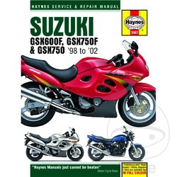 Repair Manual SUZUKI GSX600/750F & GSX750 1998 - 2002