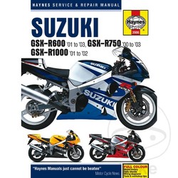 Repair Manual SUZUKI GSX-R600 2001 - 2003 GSX-R750 2000 -2003 &