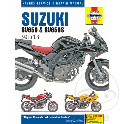 Haynes Manuel de réparation SUZUKI SV650 & SV650S (99-08)