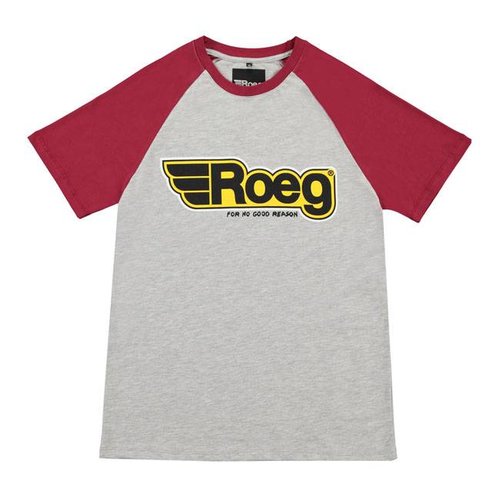 Roeg Burk Heren T - shirt Grijs/Rood