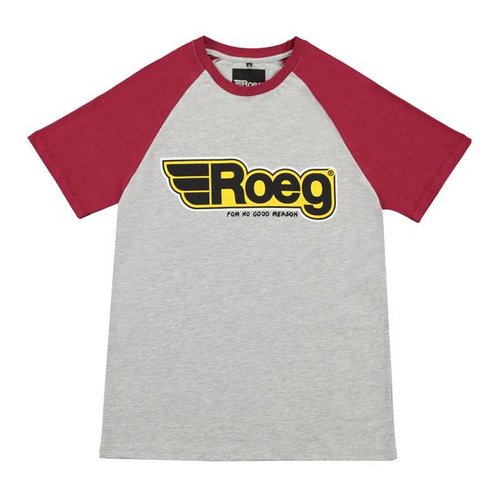 Roeg T - shirt pour homme Burk gris et rouge