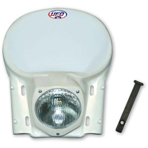 UFO Koplamp vintage enduro wit