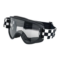 Biltwell Moto 2.0 Brille "checkers" Black