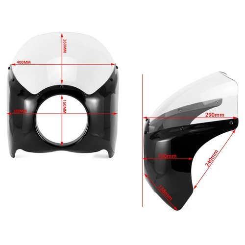 Retro Cafe Racer Cockpit - Clear