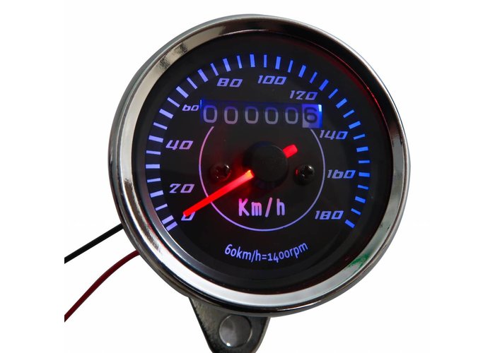 Speedometer 180 km/h + Trip Meter - CafeRacerWebshop.com