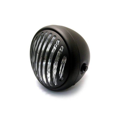 6.75" Steampunk Cafe Racer Matte Black Headlight