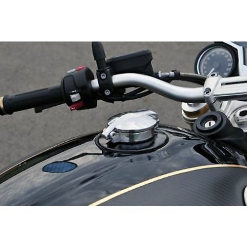 BMW R NineT Monza Cap Black and Aluminium type 2