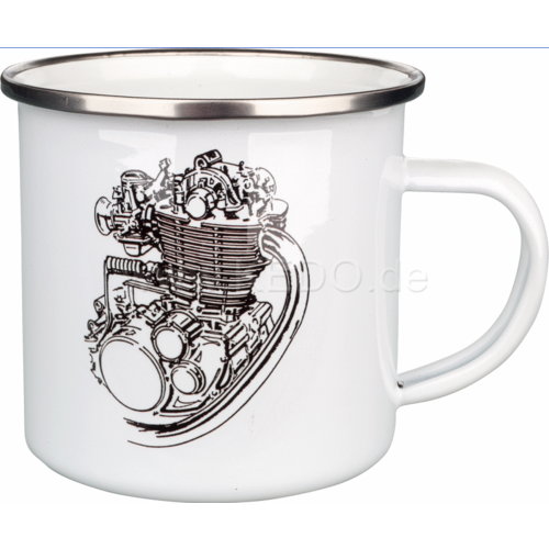 Kedo Tasse en émail avec moteur XT/SR500