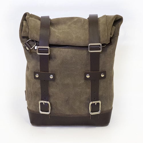 UNIT Garage Waxed Suede Bagage Tas / Saddle Bag