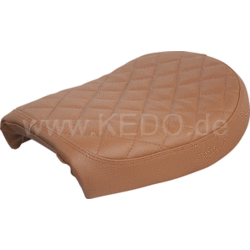 SR400/500 Solo-Seat, Brown with diamond-pattern