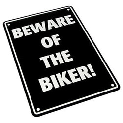 Beware of the Biker 29 x 20CM Reclame bord