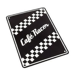 Cafe Racer 29 x 20CM Plaque en étain