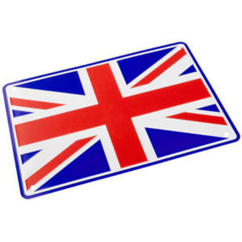 Union Jack 29 x 20CM Plaque en étain