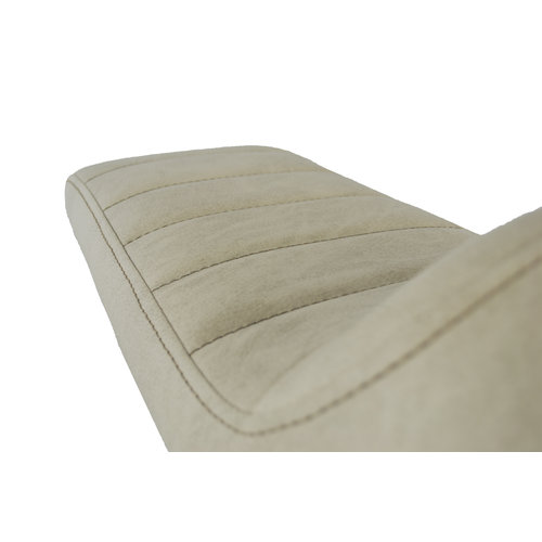 C.Racer Beklede Cafe Racer Seat Tuck N' Roll Stitch Vintage White Type 119