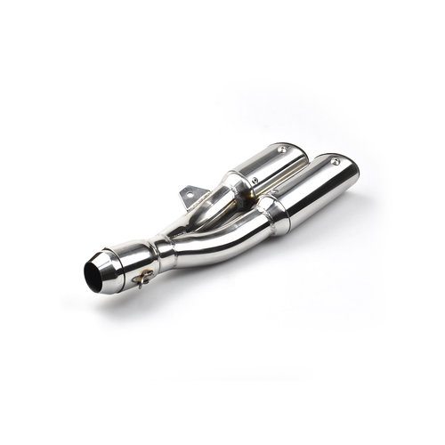 Twin Schalldämpfer Edelstahl 51mm