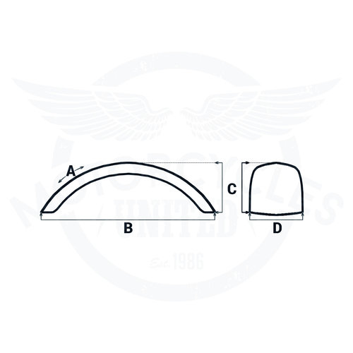 170MM Steel Rear Fender type 2