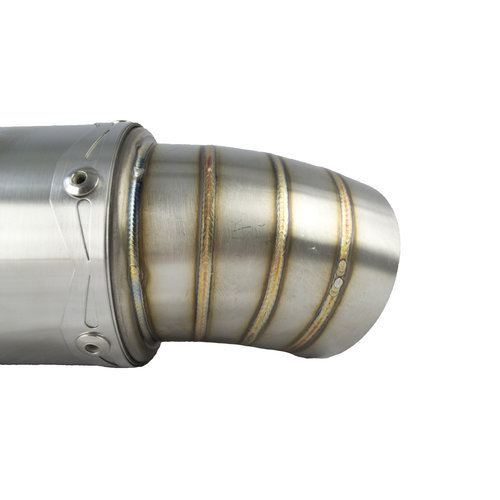 Silencieux d'échappement universel en acier inoxydable avec entrée type 1 51mm