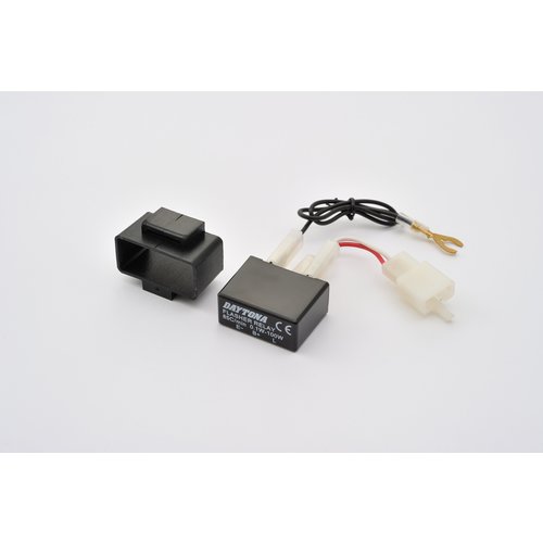 Daytona IC Relay LED-knipperlicht 3-Pin 12V, Uitgangsvermogen 0.1-100W, 85 knipperingen/min, 38 x 28.4 x 17.5 mm