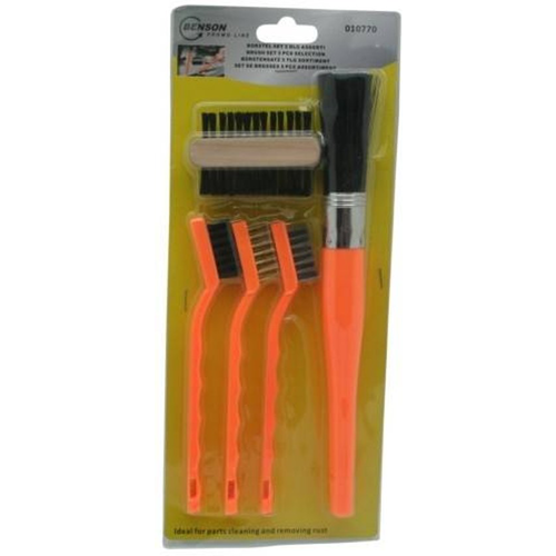 Brush set Nylon / Steel / Brass 5 parts