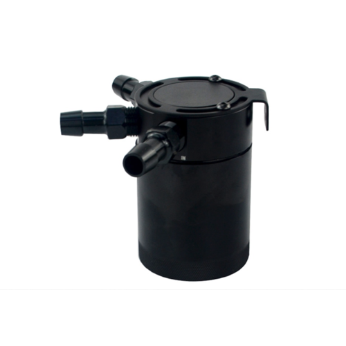 3-Port Aluminium Oil Catch Tank  Black