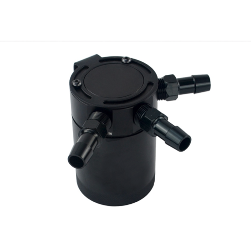 3-Port Aluminium Oil Catch Tank  Black