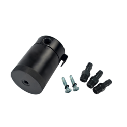 3-Port Aluminium Oil Catch Tank Schwarz