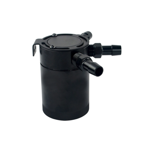 3-Port Aluminium Oil Catch Tank  Black