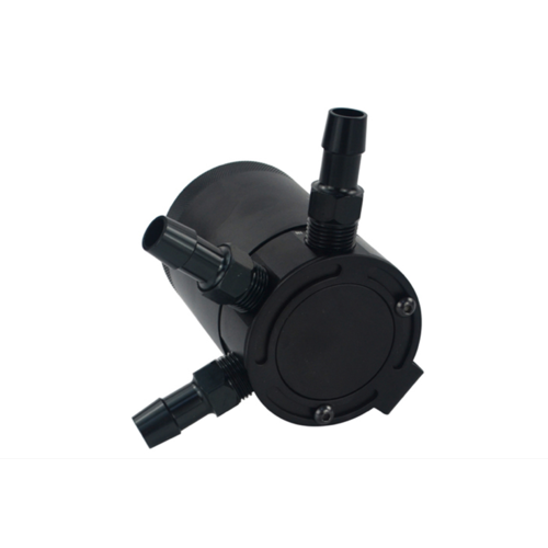 3-Port Aluminium Oil Catch Tank  Black