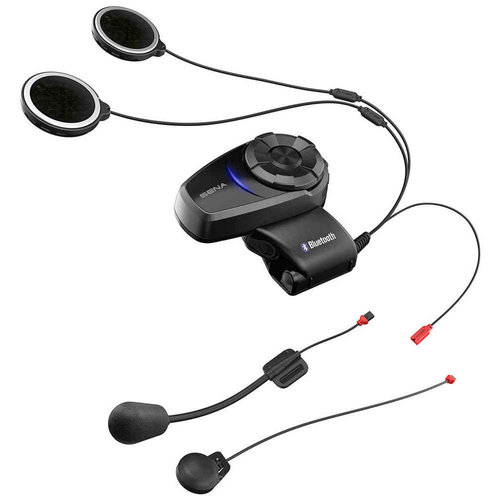 Sena 10S Bluetooth-Headset und Sprechanlage für Motorräder DopplepacL Schwarz