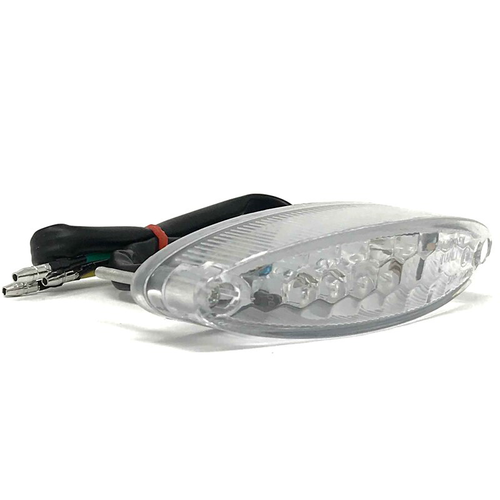 Rücklicht LED oval klar - CafeRacerWebshop.de