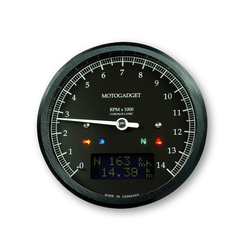 Motogadget Chronoclassic Drehzahlmesser 14.000 RPM - schwarz