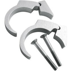 Motogadget Handlebar Clip Kit Silver Anodised 22MM