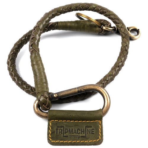 Trip Machine Braided Key Chain -Tan Green