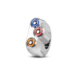 Rebelmoto REBEL SWITCH 3 button LED – polished 22 mm