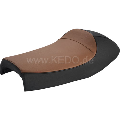 Kedo SR400/500/T Double seat 'Classic Racer' Black/Brown