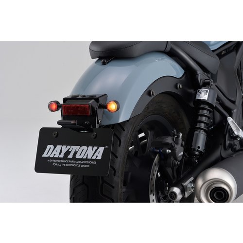 Daytona D-Light SOL "W" LED Blinker & Rücklicht, Schwarzes Gehäuse, E-geprüft, Vibrationsdämpfung, Verkauft als Paar