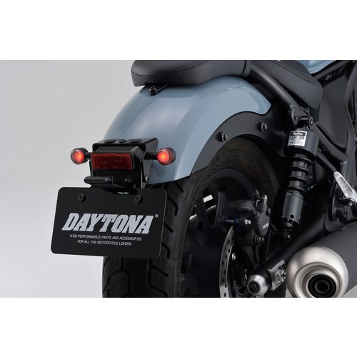 Daytona D-Light SOL "W" LED Turn Signals & Tail Light, Black Housing, E-Mark Approved, Vibration Dampening, Sold as Pair