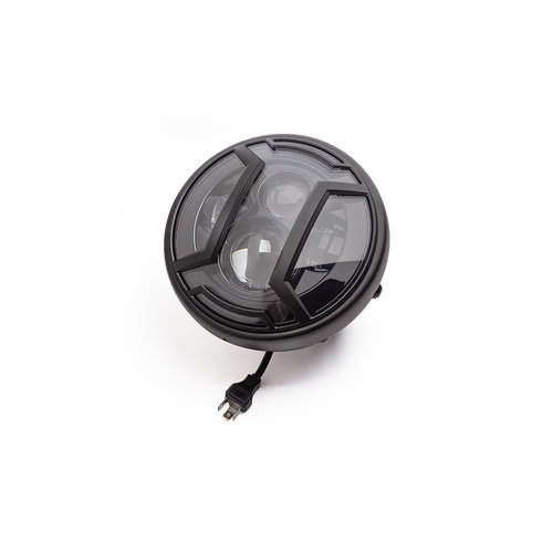 7 "Matzwarte multi-projector LED-koplamp + Armor Cover