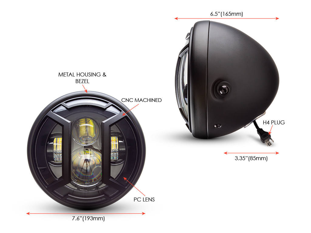 Triumph Bonneville фара led