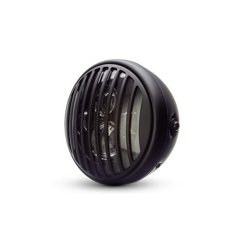 7 " Matte Black Multi Projector LED Headlight + Vent Cover