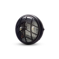 7 "Matte Black Multi Projektor LED Scheinwerfer + Tiretrack Cover