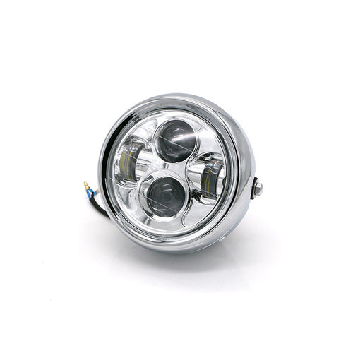 6.7" Multi Projector LED Headlight Chrome