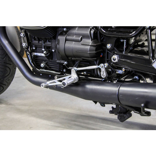 LSL Moto Guzzi V9 Bobber 16-17 Kit de commandes reculées noires