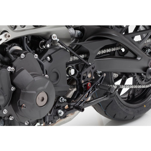 LSL Yamaha MT-09/XSR 900 2-Slide Fußrastenanlage Schwarz