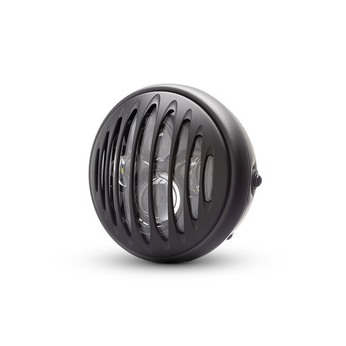 Projecteur à LED 7 " avec multiprojecteur noir mat et grille prison